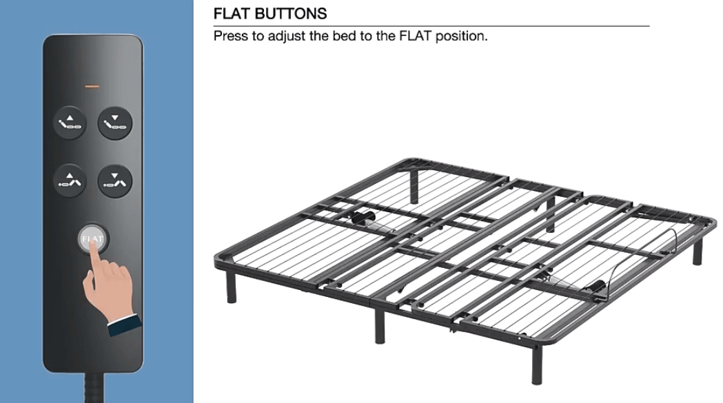 All Iron Metal Electric Adjustable Bed Base